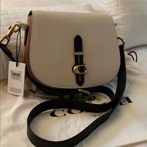 Coach Color Block Saddle Bag